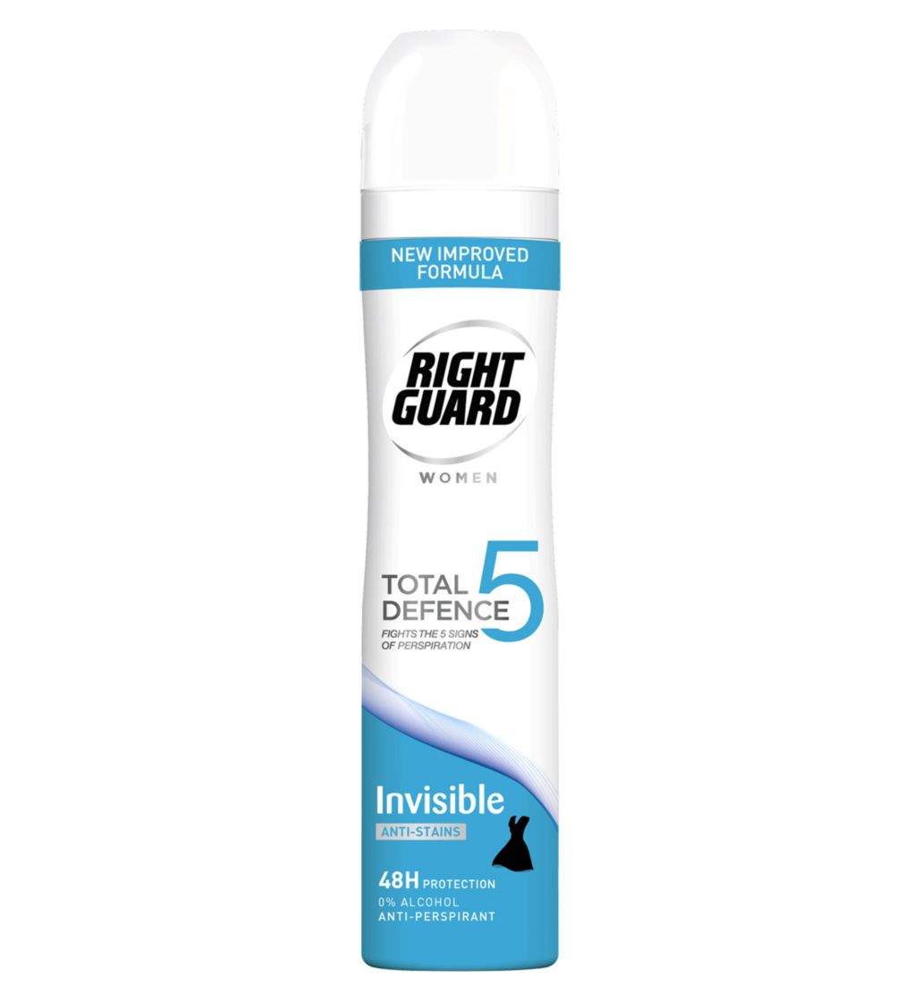 Right Guard Women Total Defence 5 Invisible Power 48H Anti-Perspirant Deodorant - 150ml
