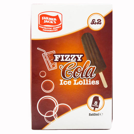 Farmer Jack's Fizzy Cola Ice Lollies 8pk