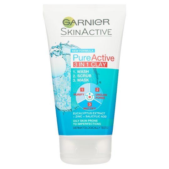 Garnier SkinActive Pure Active 3 In 1 Clay  150 ml