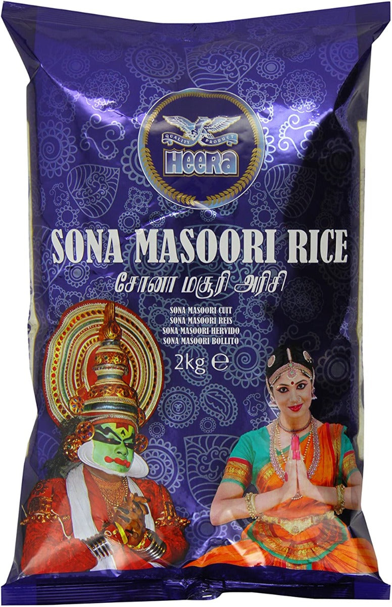 Heera Sona Masoori Rice 2Kg – cccontinentalsuperstore