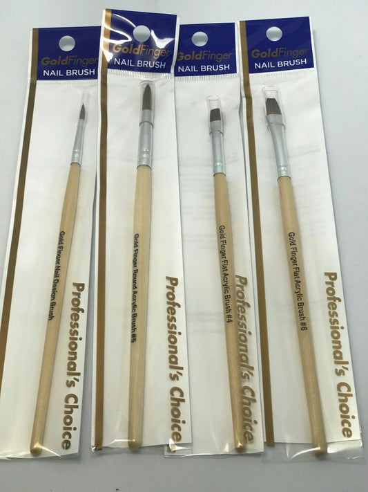 Gold Finger Nail Brushes