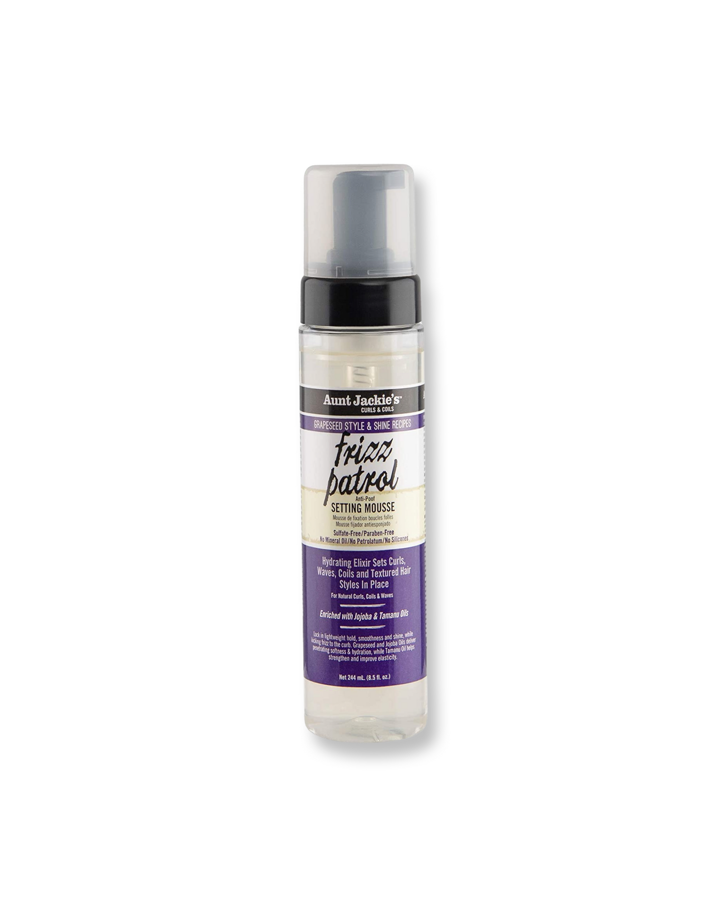 Aunt Jackies Grapeseed Twist & Curl Setting Mousse - 8.5 Oz
