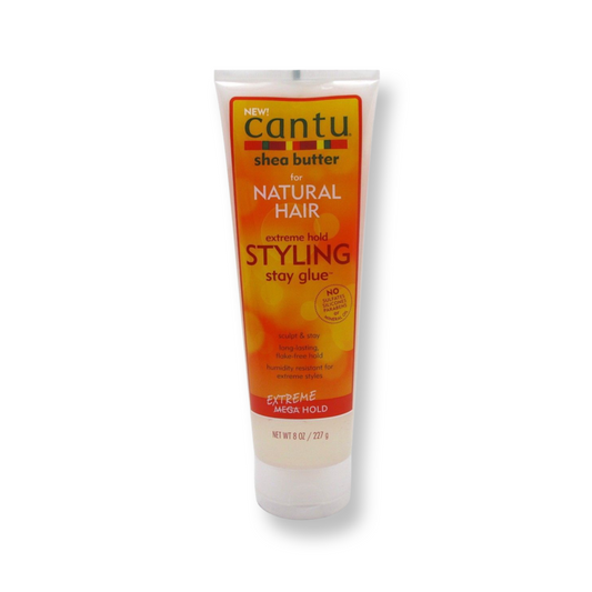 Cantu Shea Butter Natural Hair Styling Gel Glue Stay Extreme Hold - 8Oz