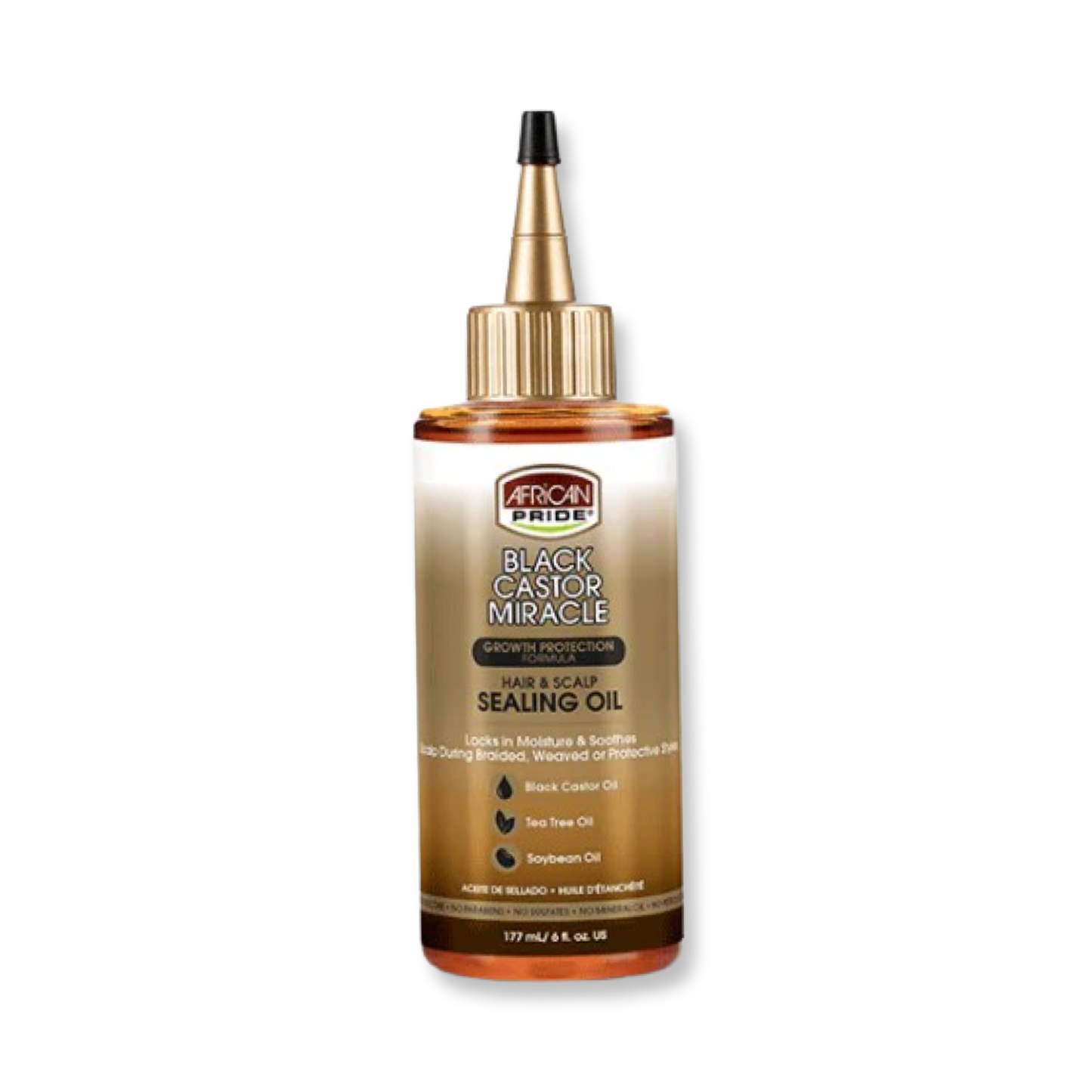 African Pride Black Castor Miracle Hair & Scalp Sealing Oil - 6 Oz