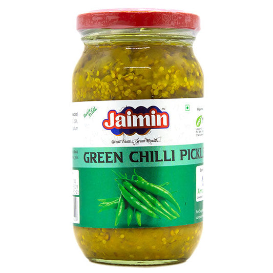 Jaimin Green Chilli Pickle 400g