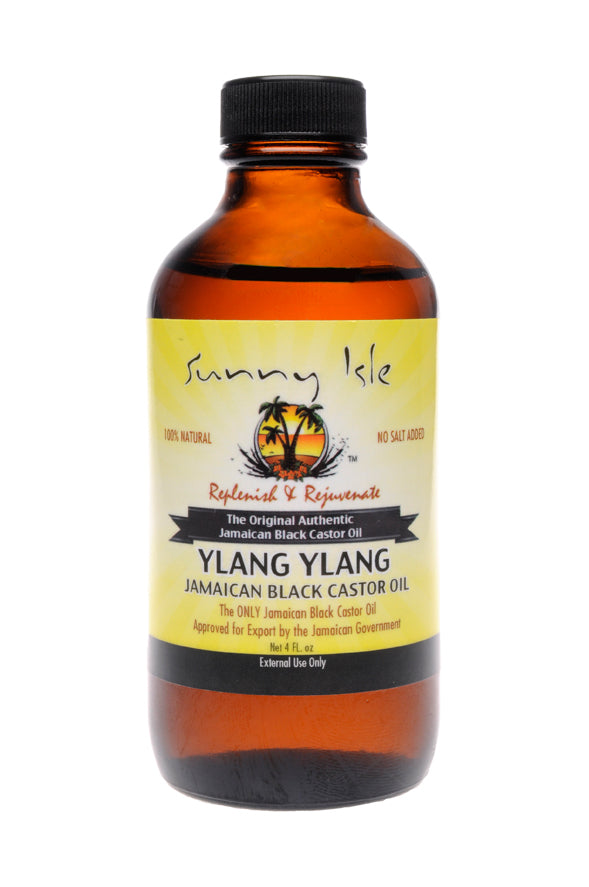 Sunny Isle Original Jamaican Black Castor Ylang Ylang Oil 4oz