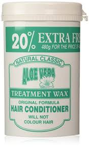 Natural Classic Aloe Vera Treatment Wax Original Formula Hair Conditioner 480 g