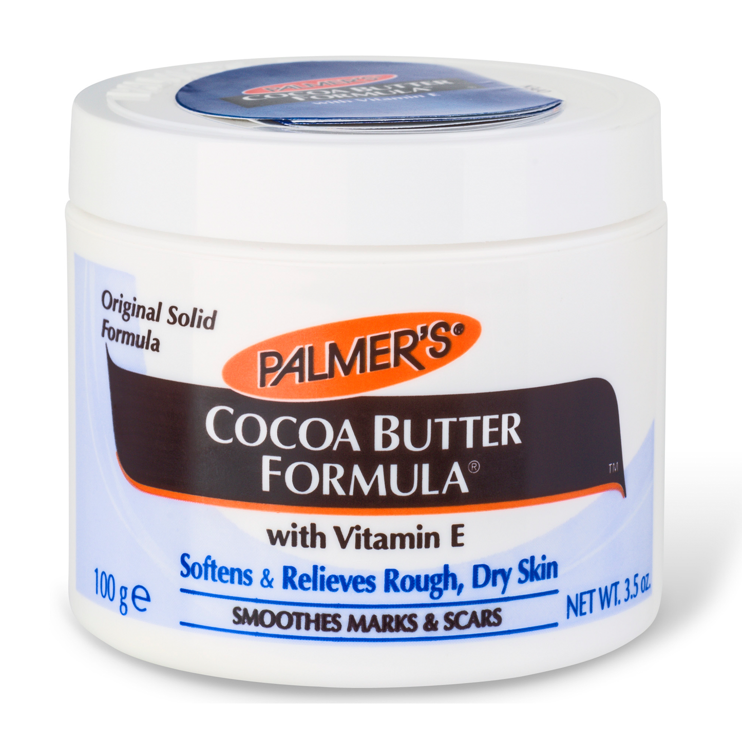 Palmers Cocoa Butter Original Solid Formula Cream Jar 125g Vitamin E
