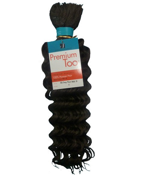 Premium Too Human Hair Deep Wave Bulk