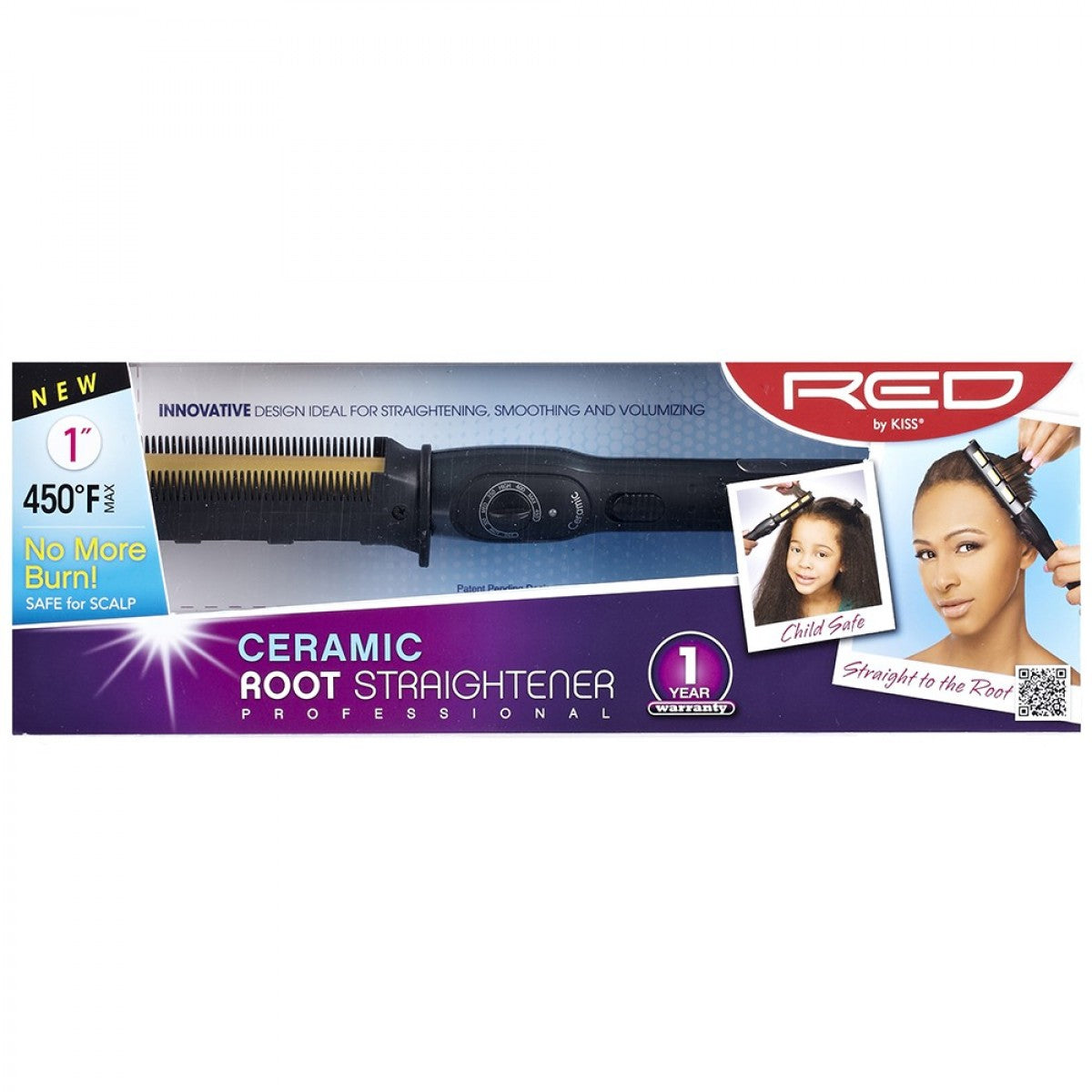 Red By Kiss Ceramic edge Straightener Professional 