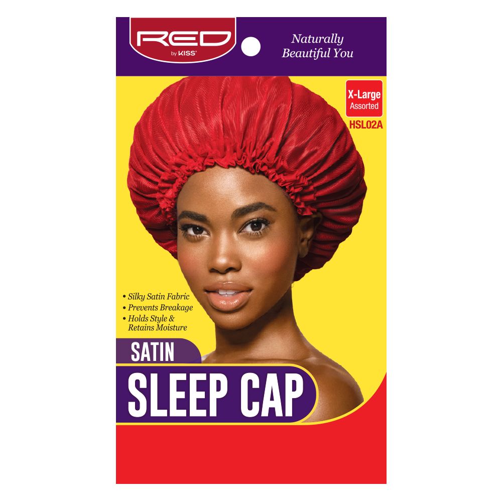 Red by Kiss Satin Sleep Cap Assorted X-Large - HSL02A