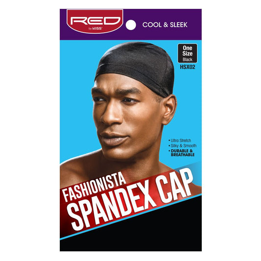 Red by Kiss Fashionista Spandex Cap Black - HSX02