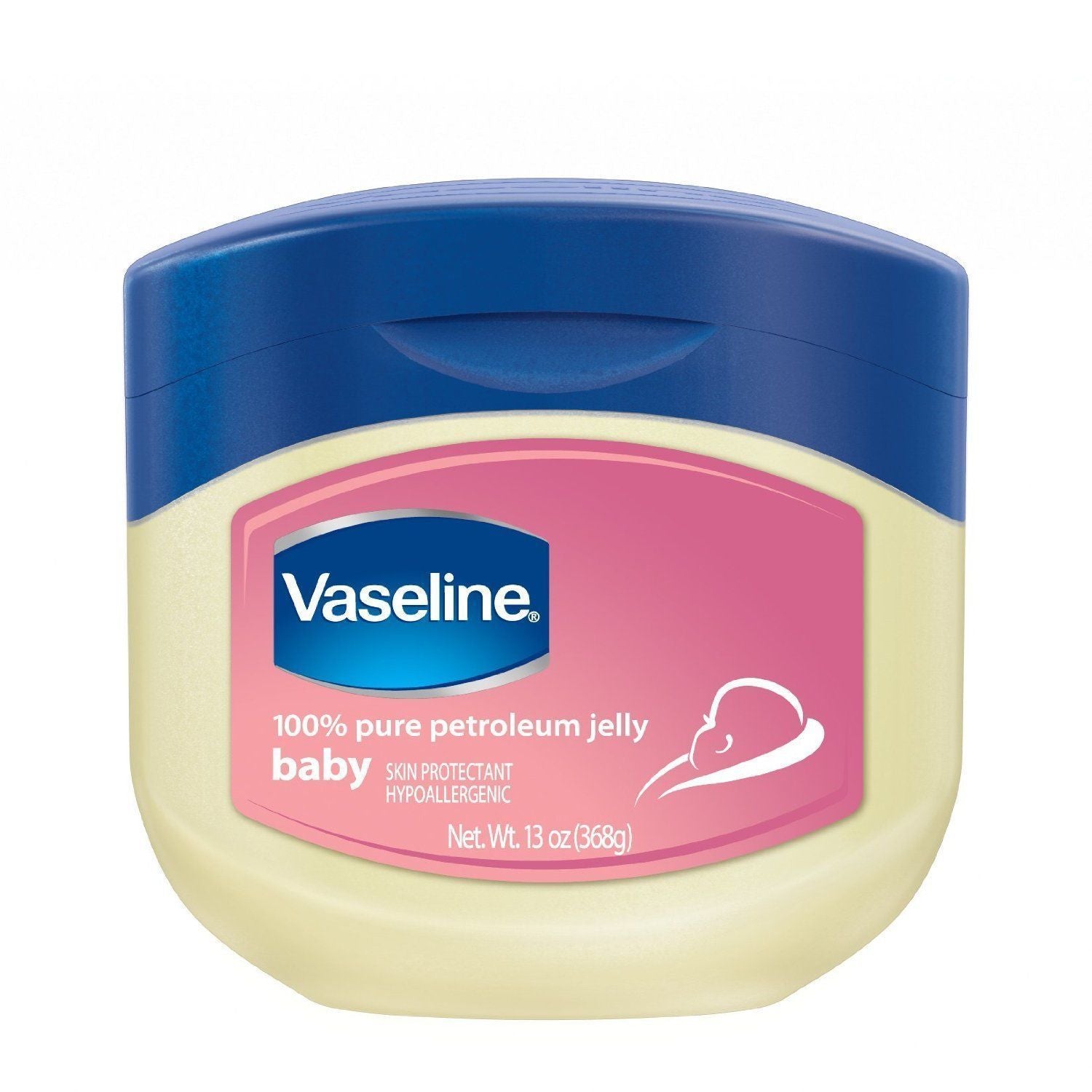 VASELINE 100% PURE PETROLEUM JELLY SKIN PROTECTANT BABY 13 OZ