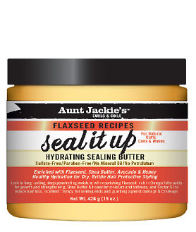 Aunt Jackie's Flaxseed Curls & Coils Hydrating Moisturising Hair Care Styling