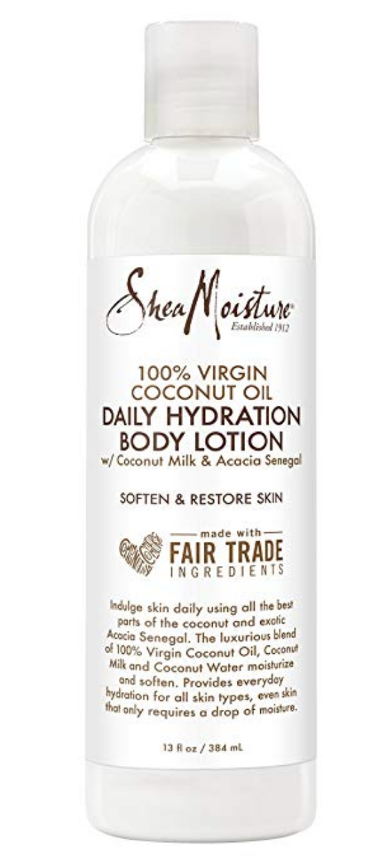 Shea Moisture 100% Extra Virgin Coconut Oil - Daily Hydration Body Lotion, 13 Oz