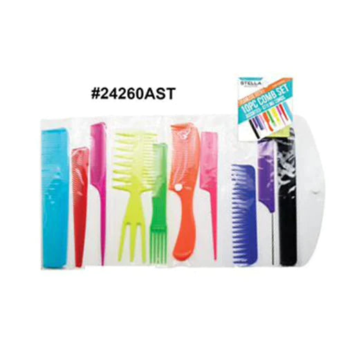 Magic Collection 10 Pcs Comb Set Assorted - 24260ast