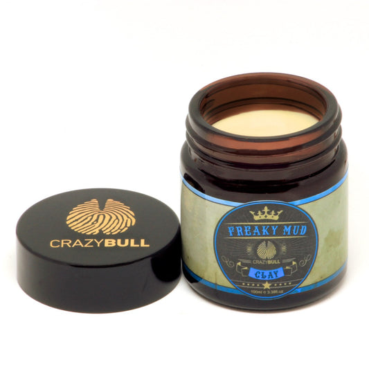 Crazy Bull Freaky Mud Strong Hold Styling Clay - 3.38 Oz