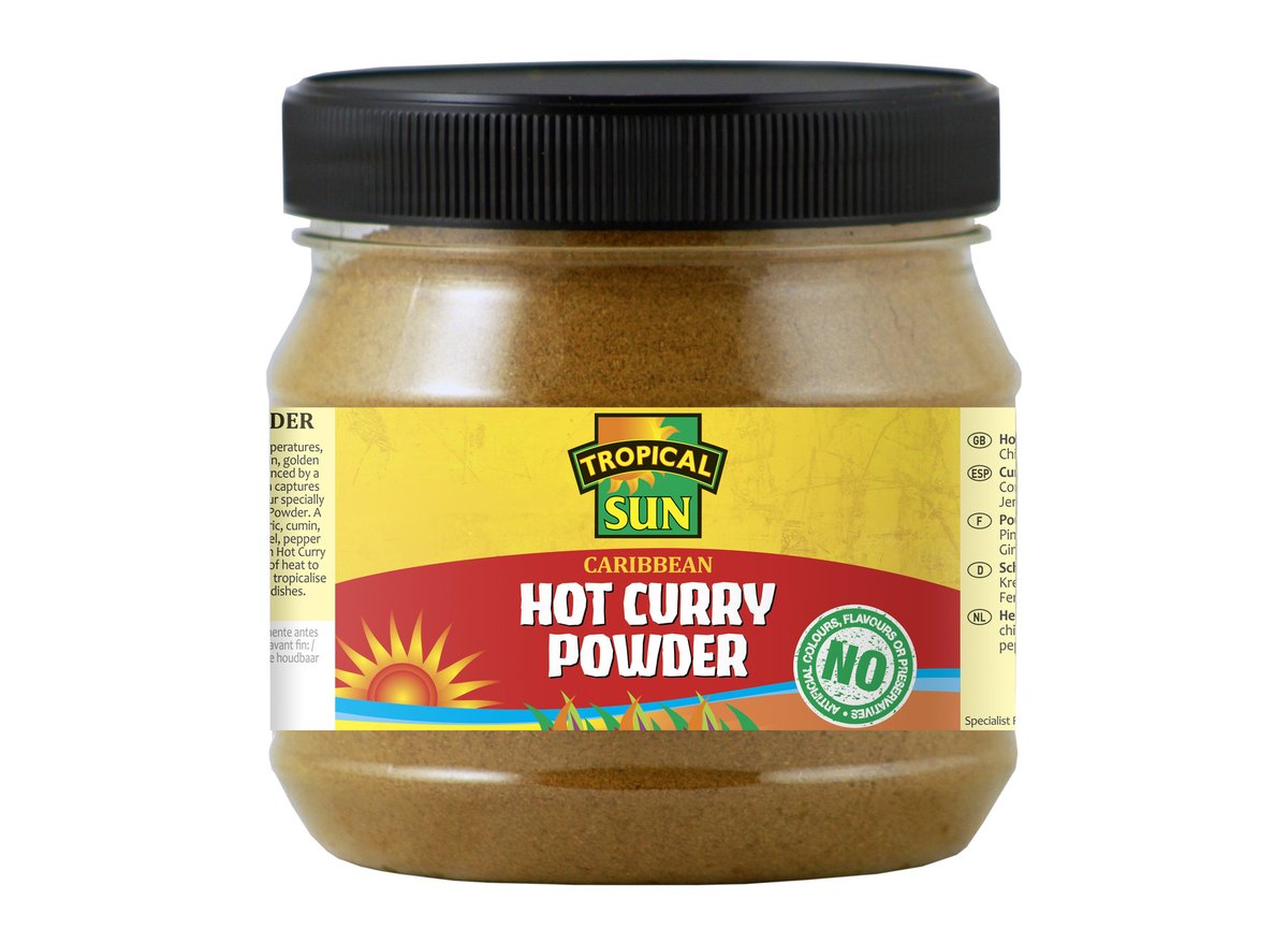 Tropical Sun Caribbean Hot Curry Powder 500G