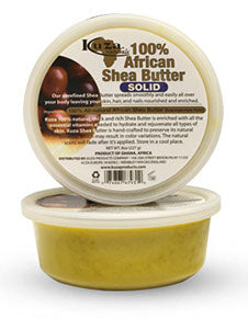 Kuza 100% African Shea Butter Solid Yelllow 227g