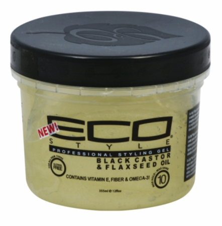 Eco Styler Professional Black Castor And Flaxseed Oil Hair Styling Gel